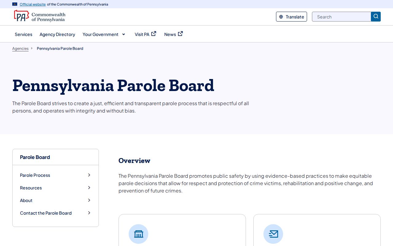 Schuylkill County criminal records Pennsylvania Parole Board